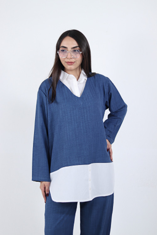 تیکه دوزی آبی