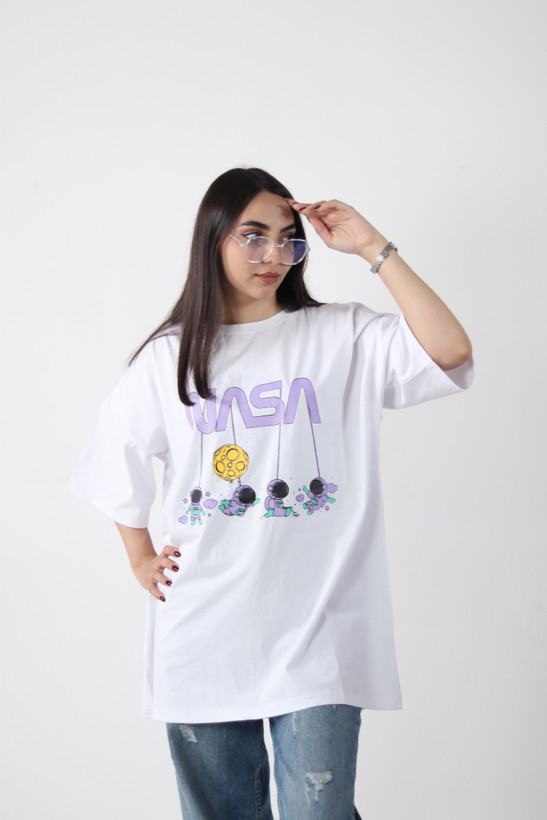 تیشرت سفید ناسا