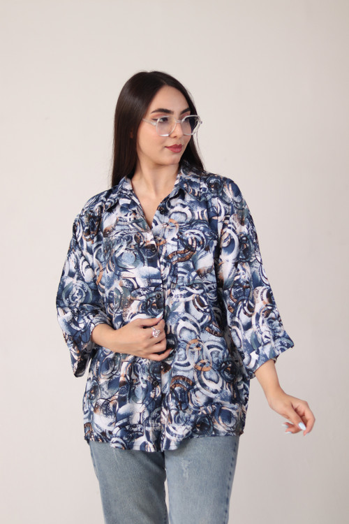 تنخور شومیز رنگ بندی میکس