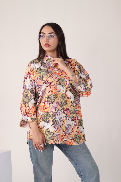 تنخور شومیز رنگ بندی میکس