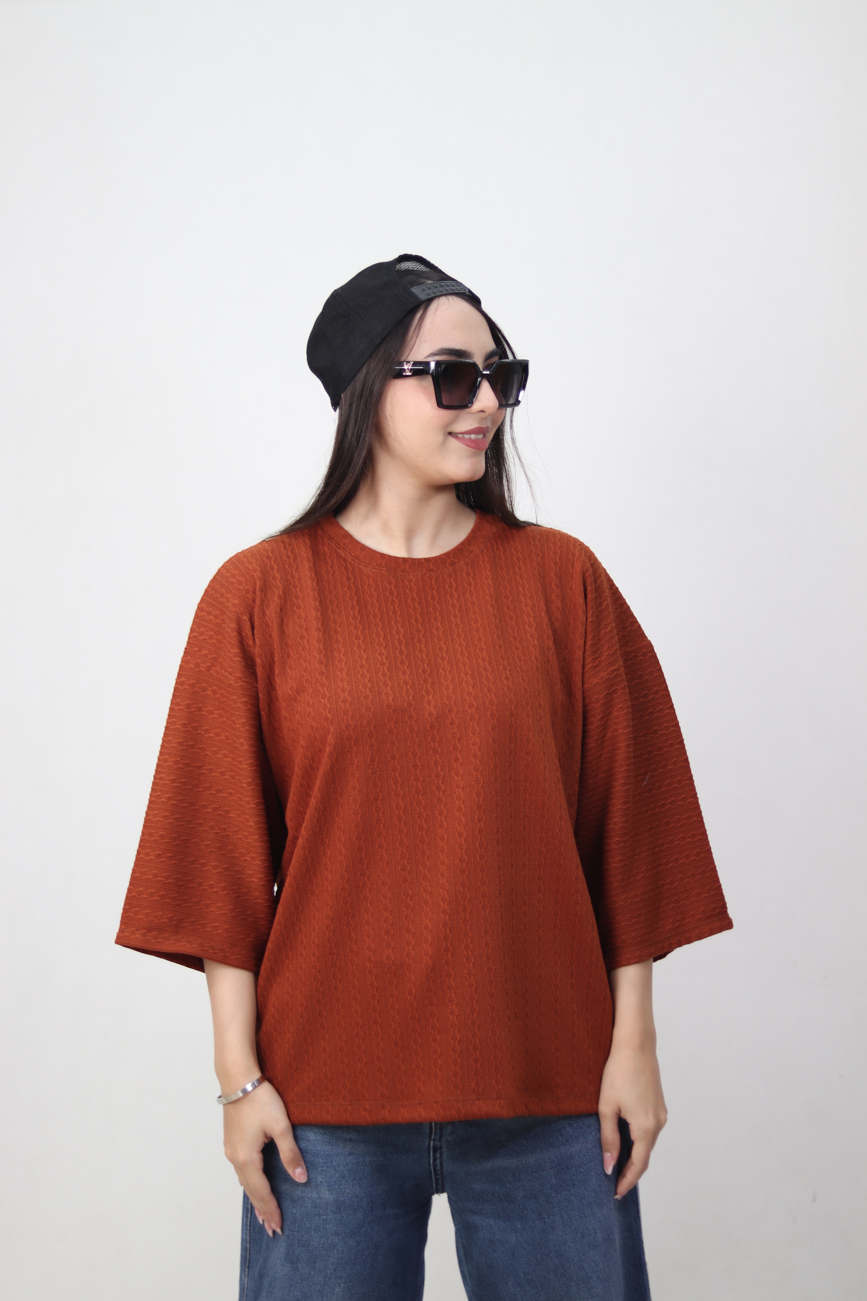 تیشرت مراکشی رنگ قهوه ای