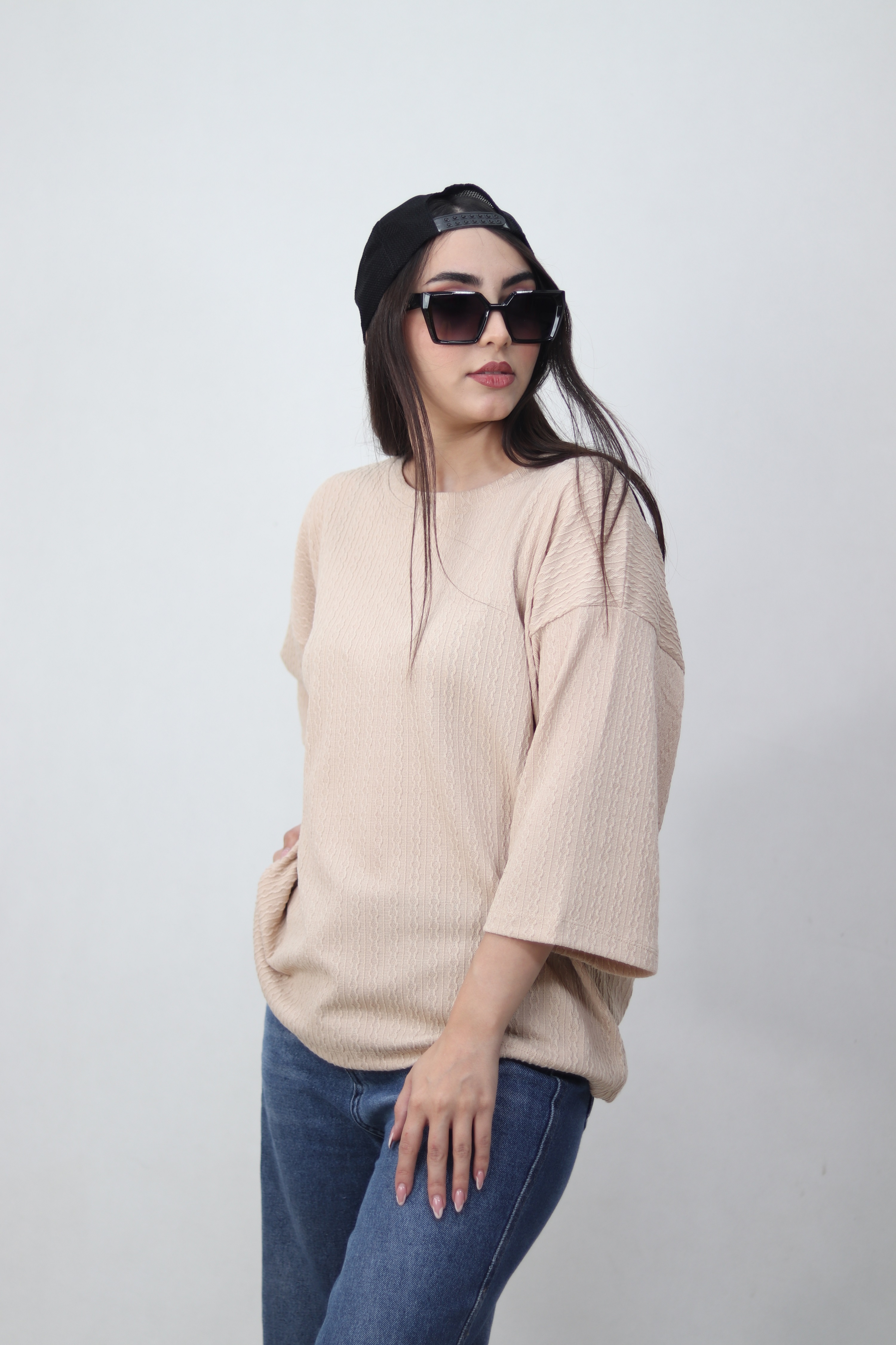 تیشرت مراکشی رنگ کرم