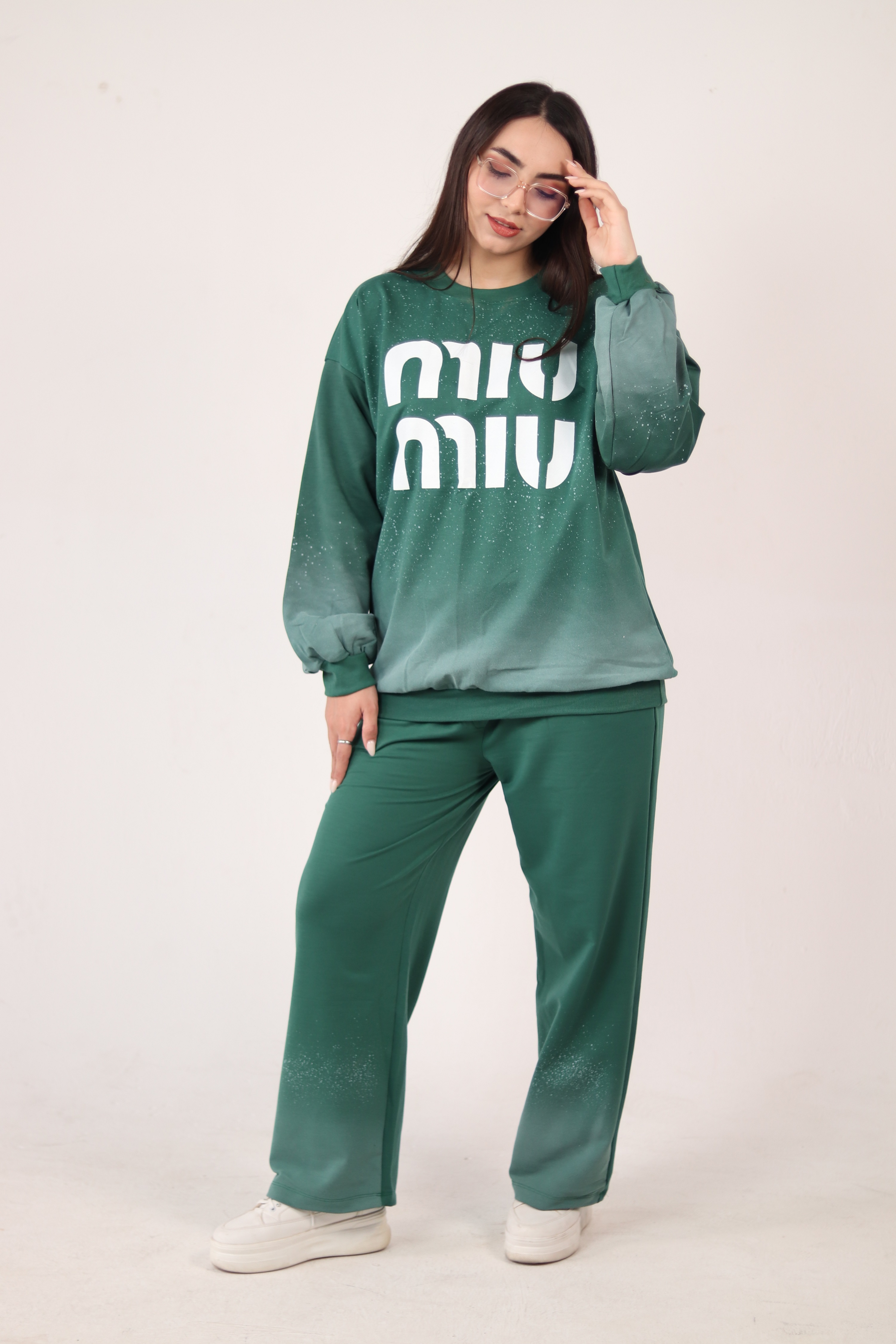 بلوز شلوار سبز