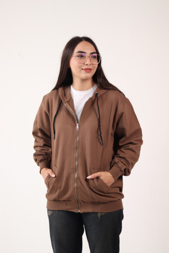 سویشرت داخل کرک قهوه ای رنگ