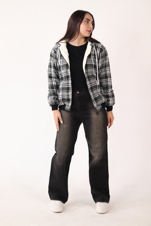 سویشرت چهار خانه پشمی