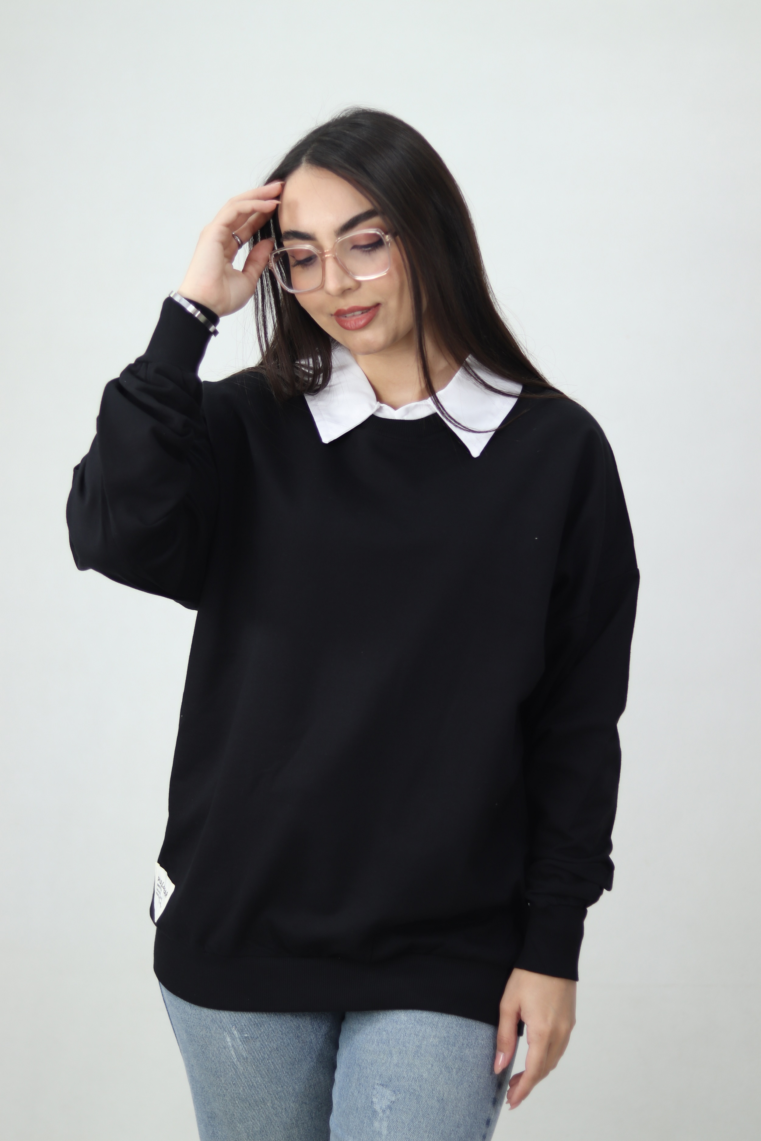 بلوز یقه مردانه