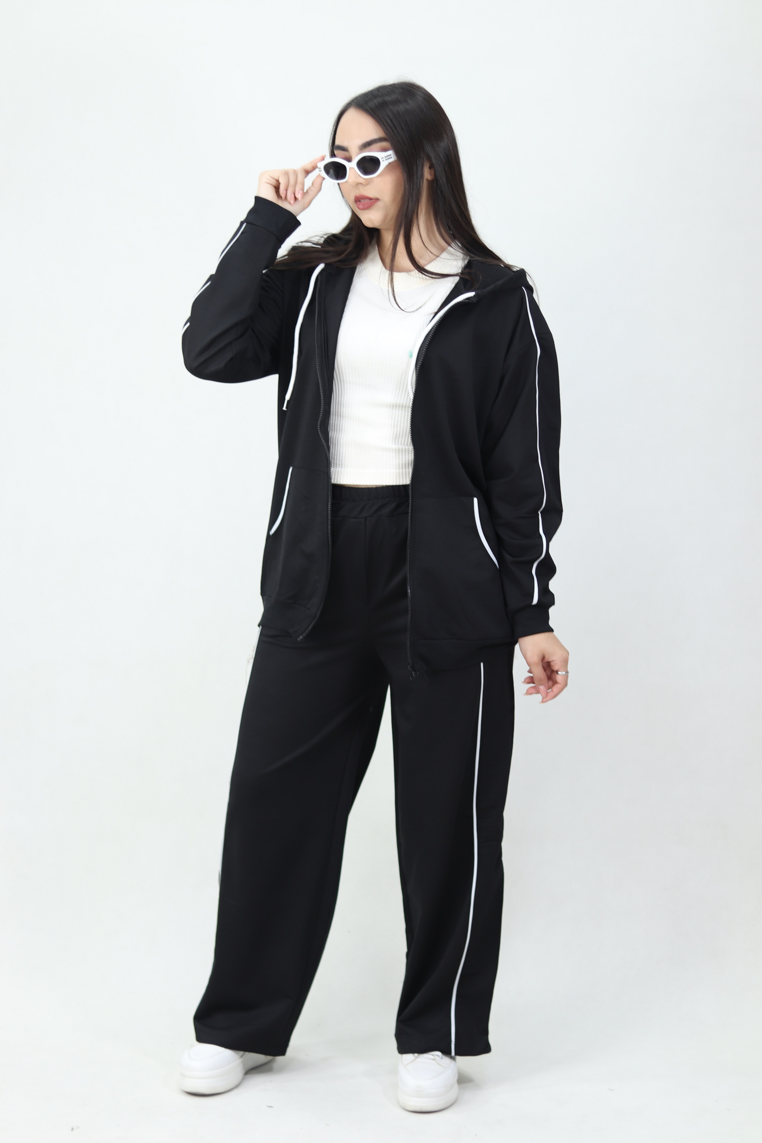 ست سویشرت شلوار مغزی دوزی