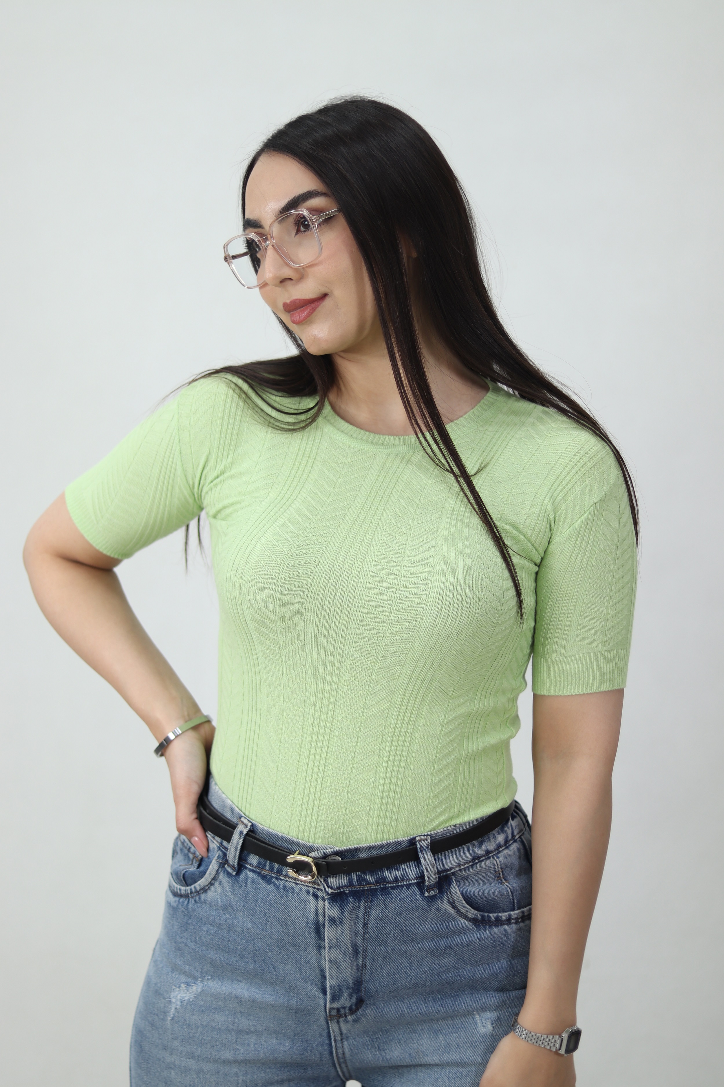 تیشرت بافت زنانه ویکسوز تیپ لاکرا