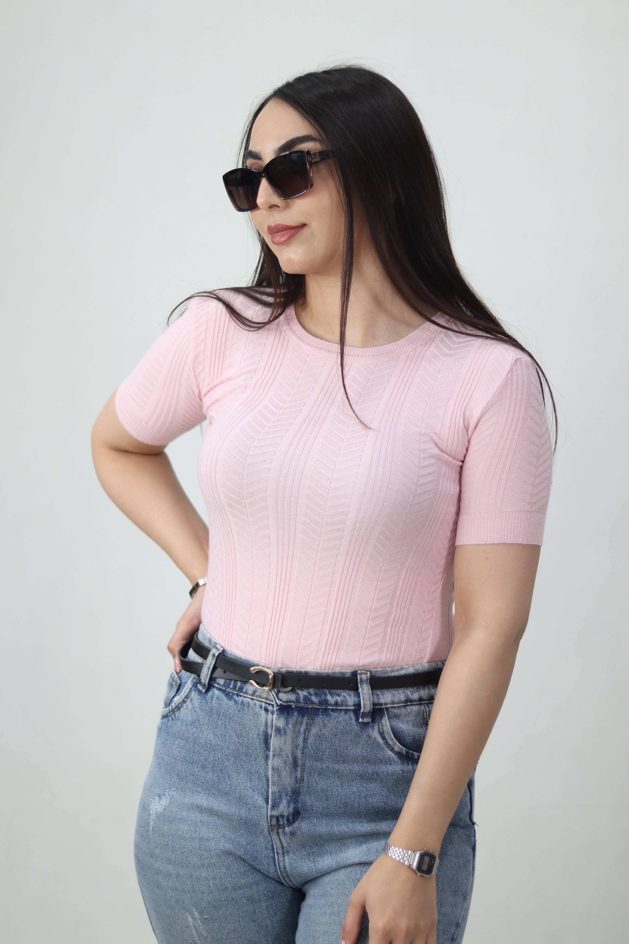 تیشرت بافت زنانه ویکسوز تیپ لاکرا