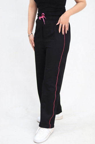 شلوار مشکی نوار دوزی تیپ لاکرا