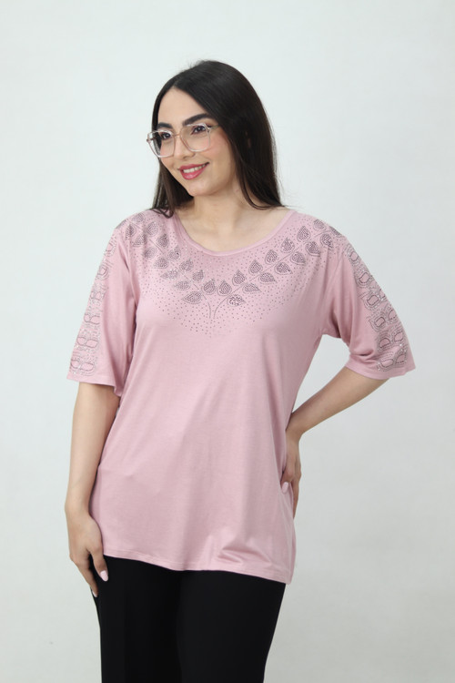 تیشرت نگین کاری